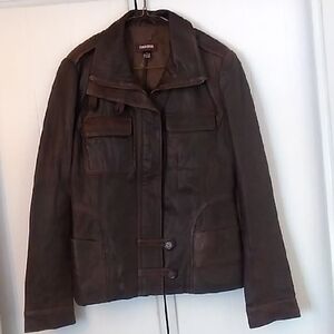 Danier Dark Brown Leather Jacket